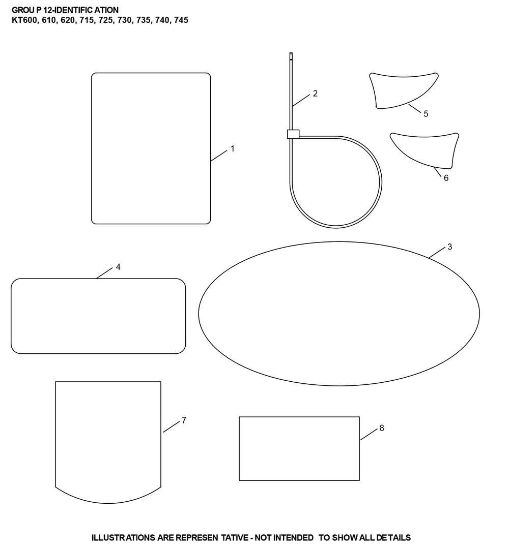 Kt745-3102 Identification Diagram and Parts List for KT745-3102  Cub Cadet Lawn Tractor